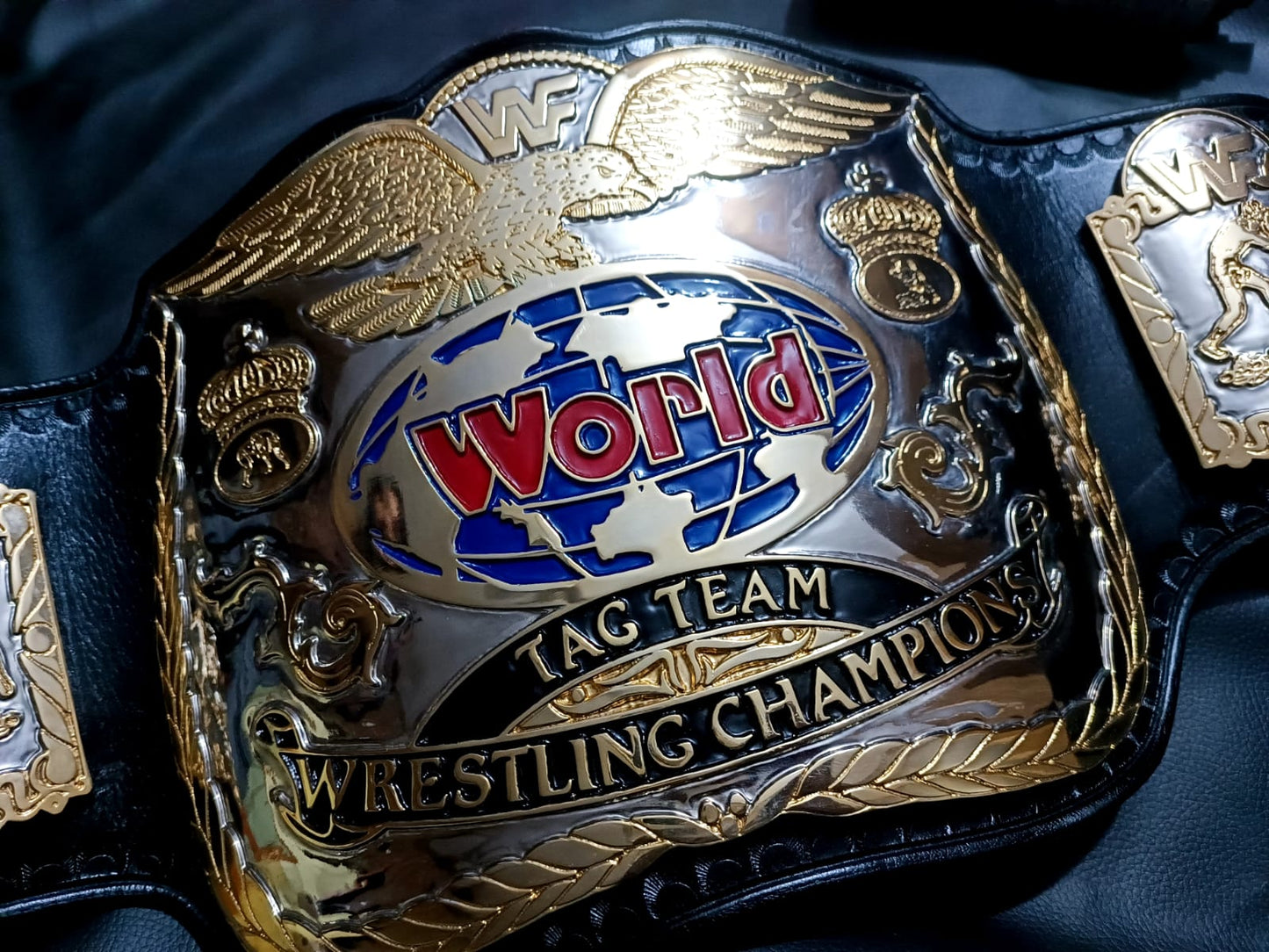 WWF tag team championship title (24k textured) - Moc Belts