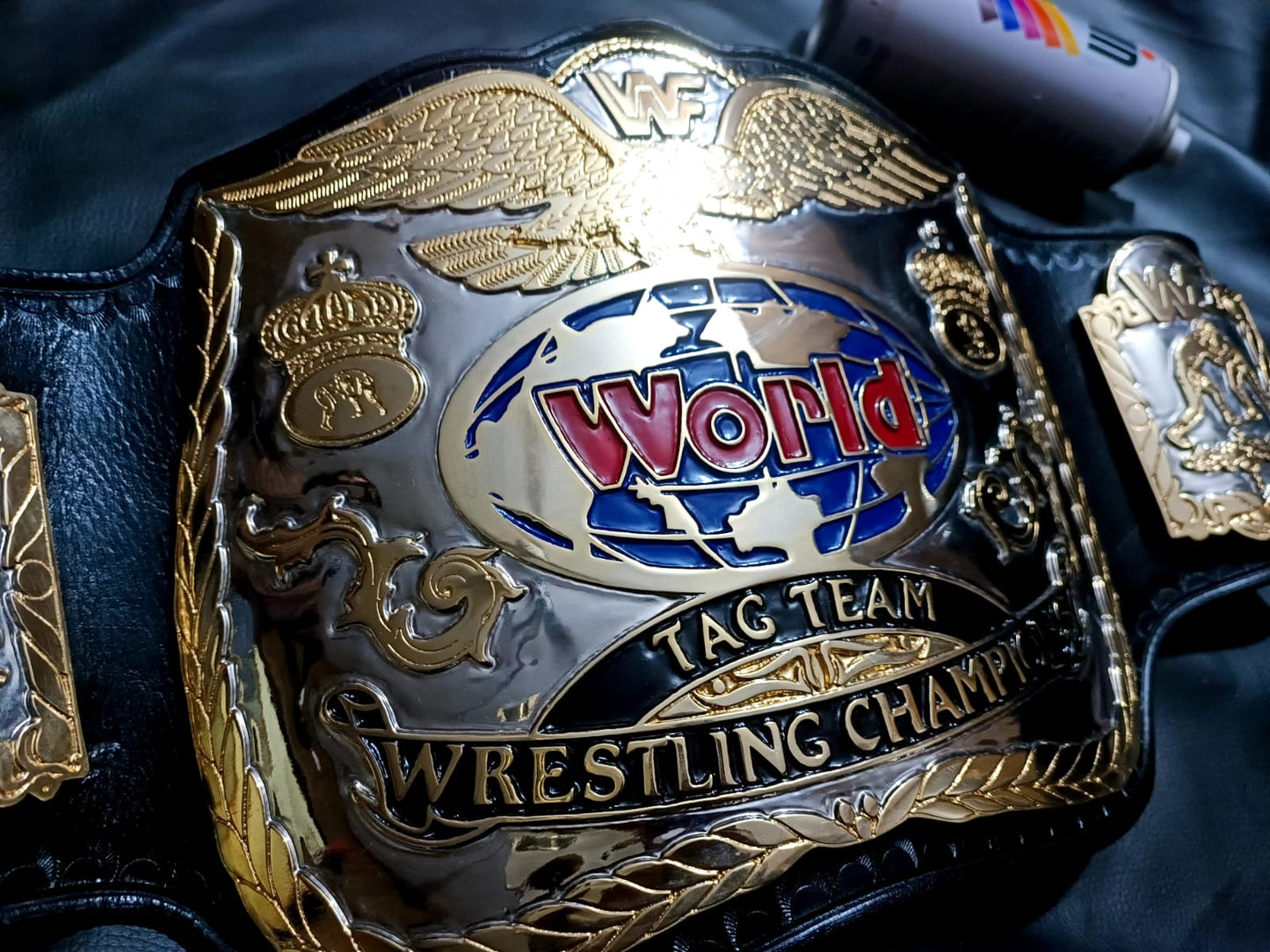 WWF tag team championship title (24k textured) - Moc Belts