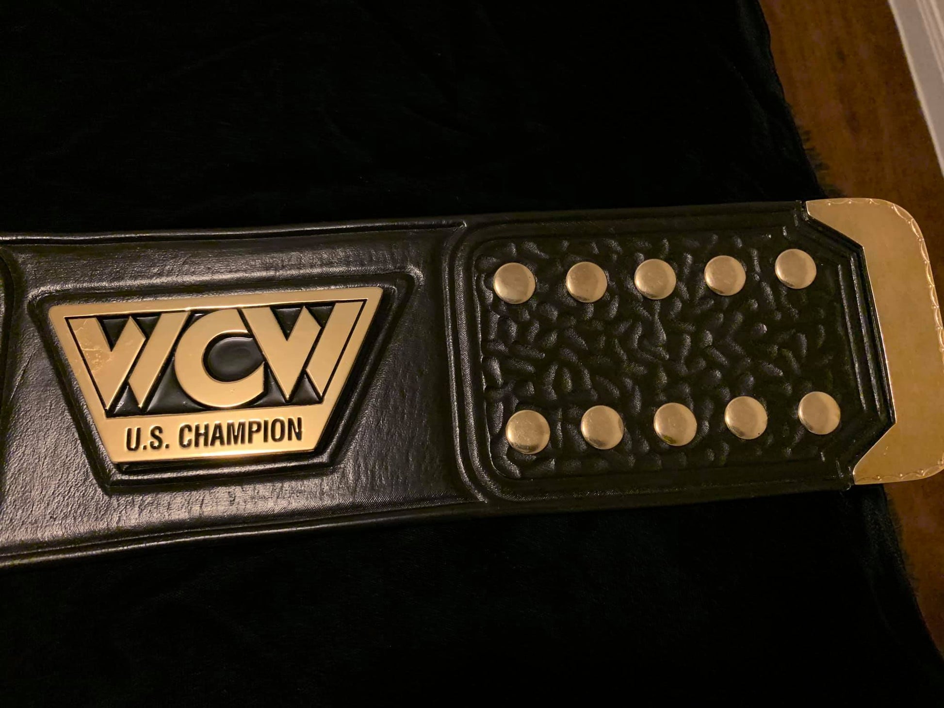 WCW US championship belt (24k swiss gold) - Moc Belts