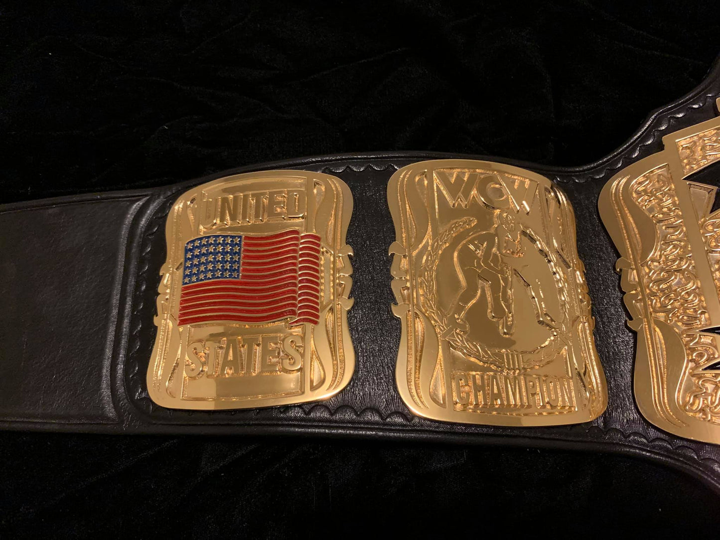 WCW US championship belt (24k swiss gold) - Moc Belts