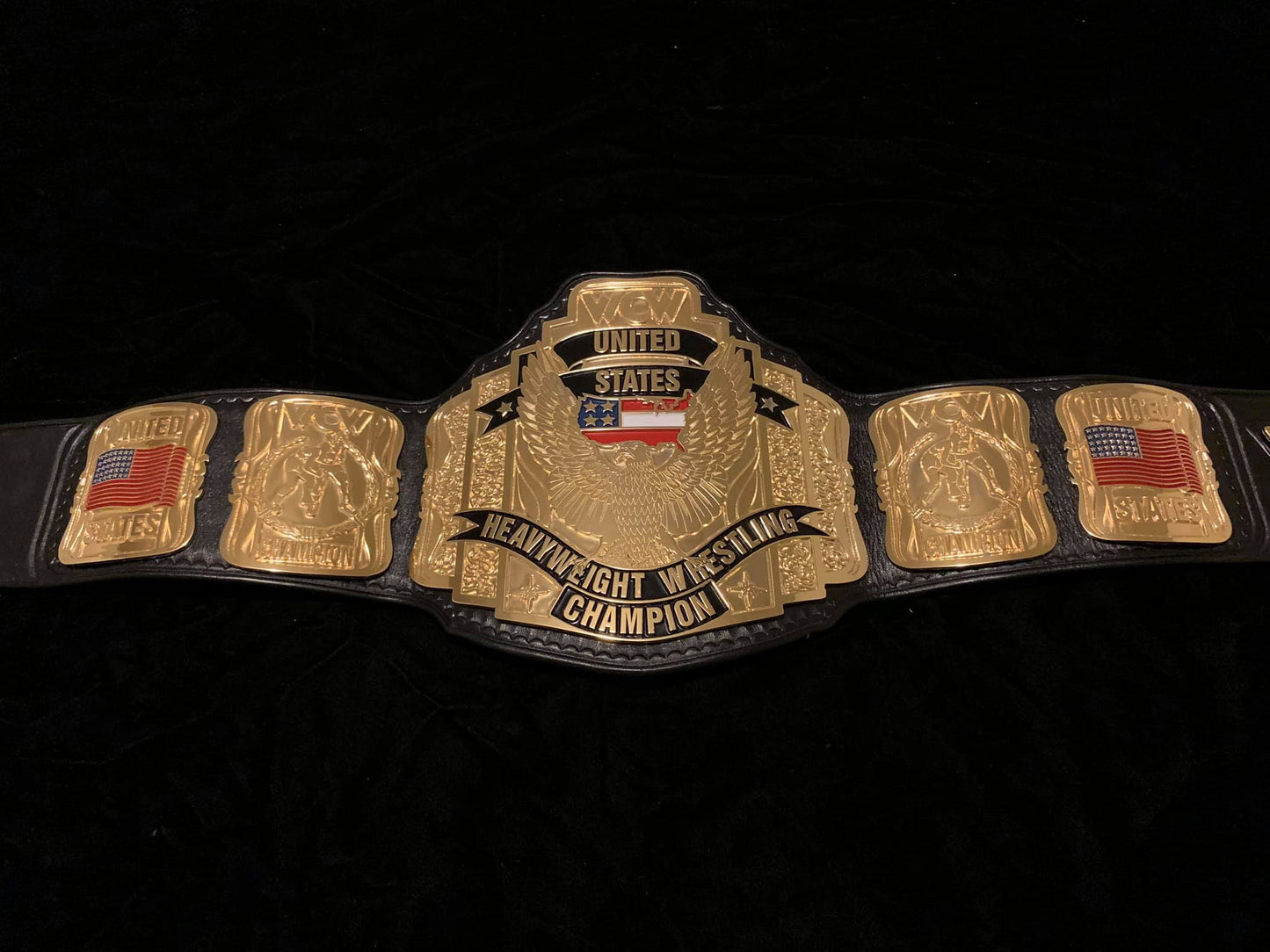 WCW US championship belt (24k swiss gold) - Moc Belts