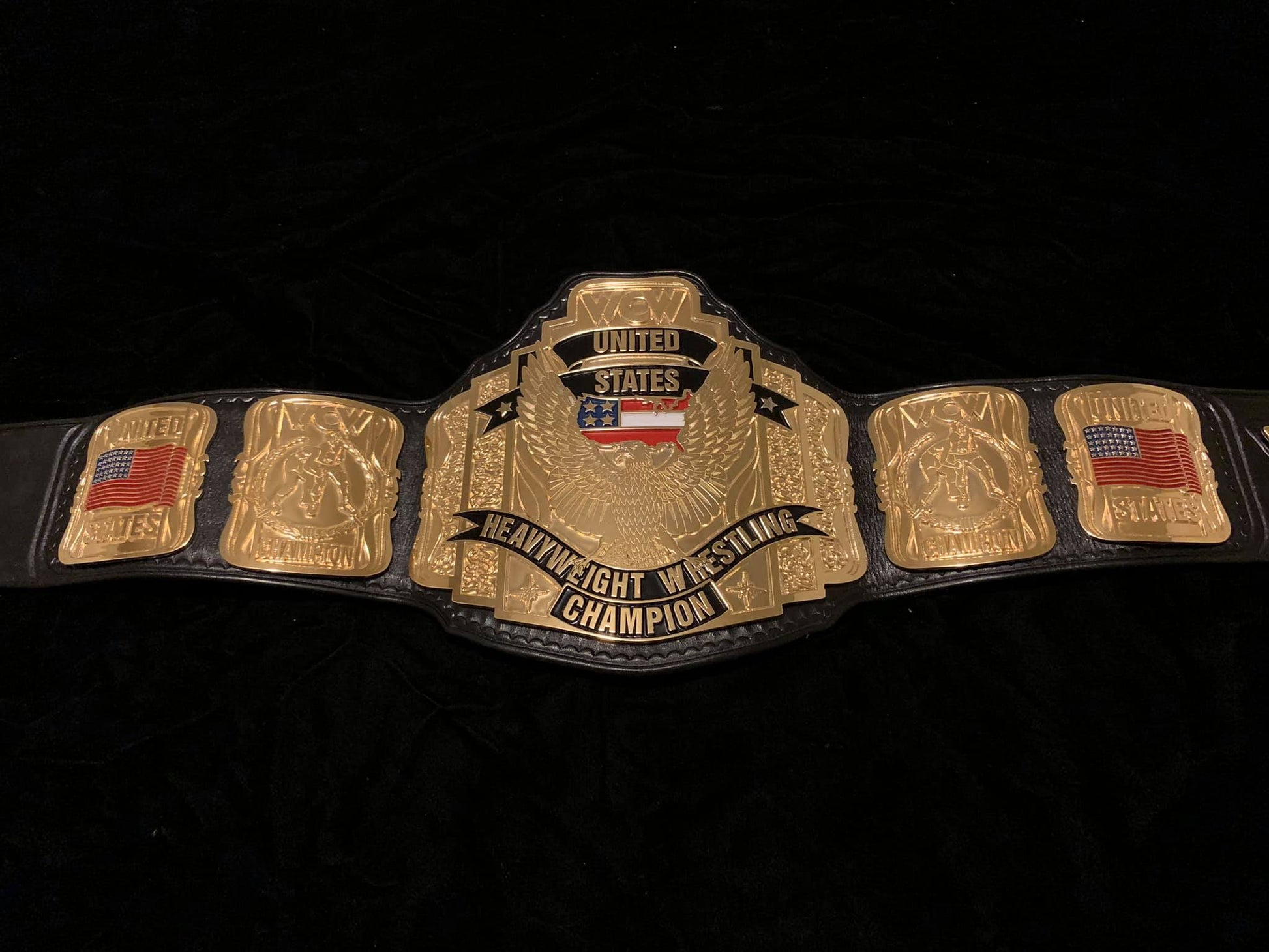 WCW US championship belt (24k swiss gold) - Moc Belts