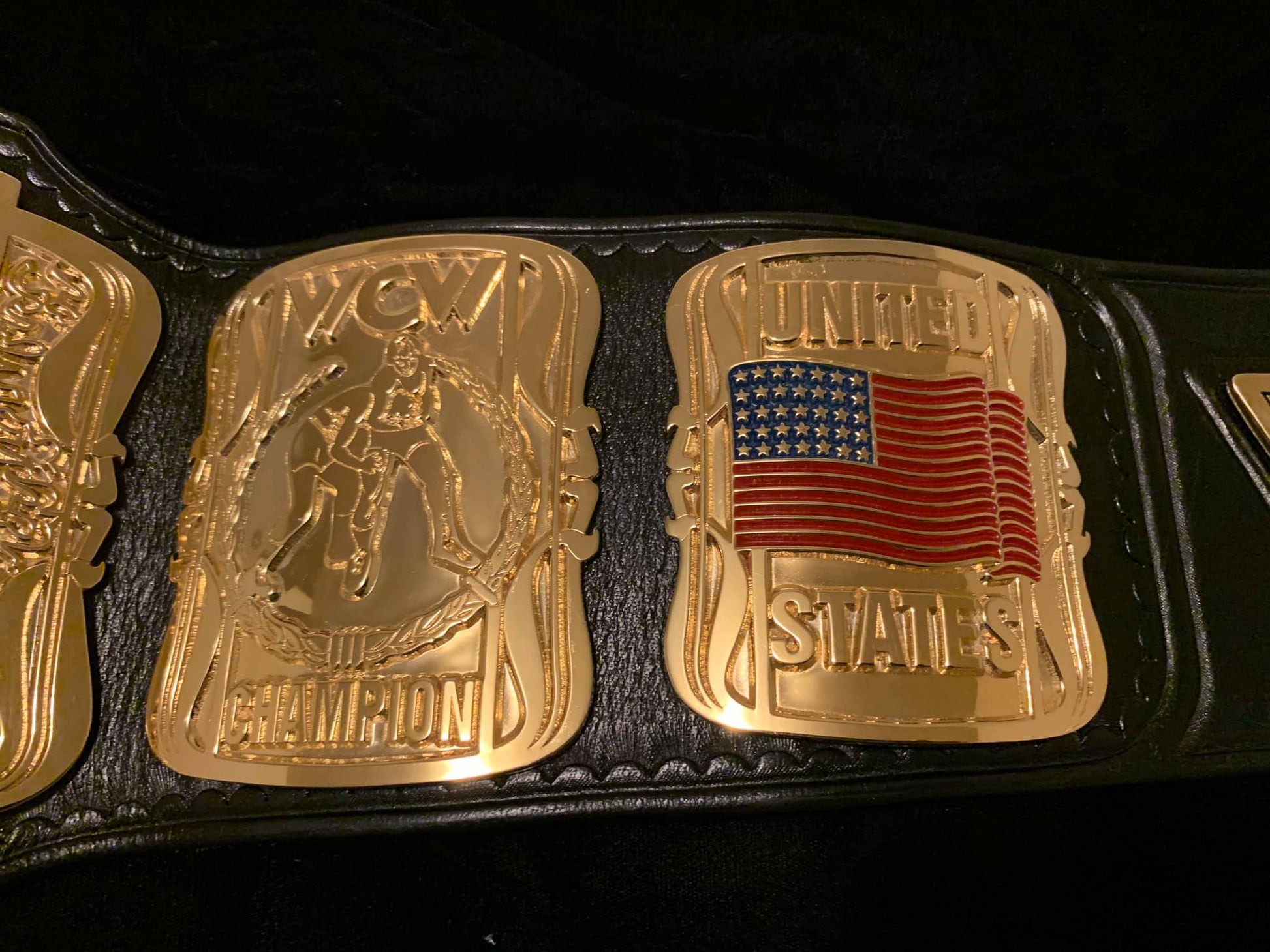 WCW US championship belt (24k swiss gold) - Moc Belts