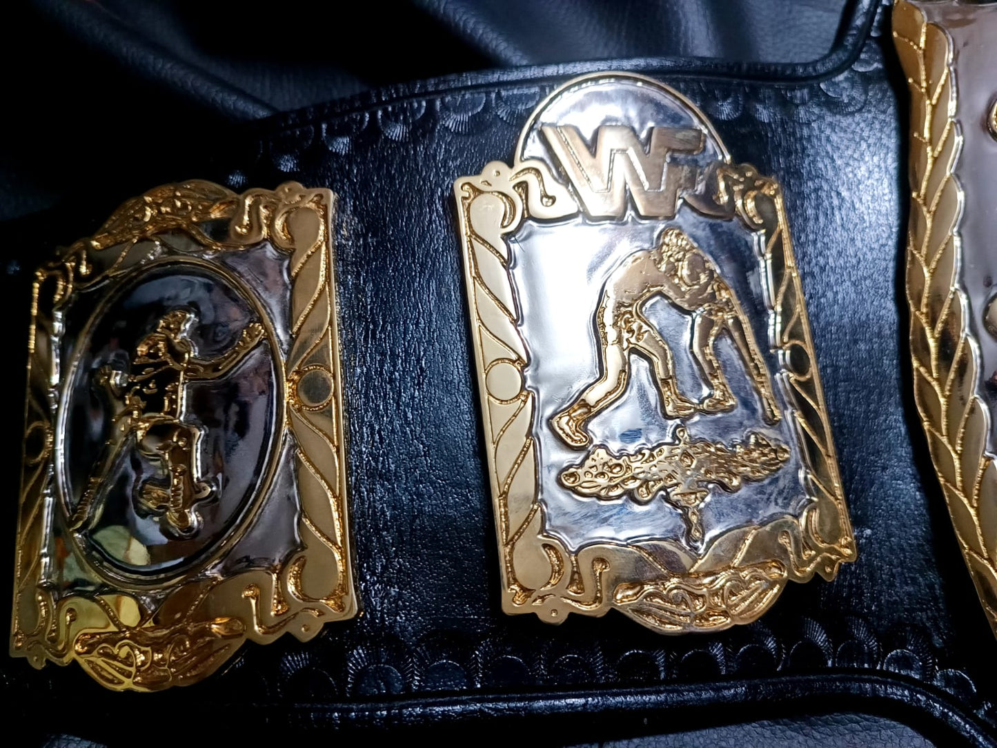 WWF tag team championship title (24k textured) - Moc Belts
