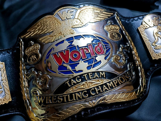 WWF tag team championship title (24k textured) - Moc Belts