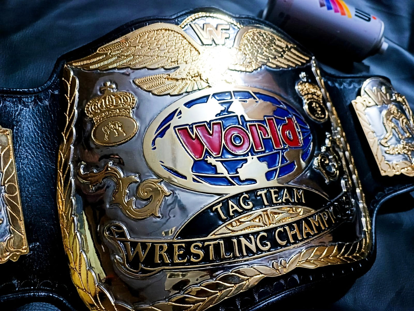 WWF tag team championship title (24k textured) - Moc Belts