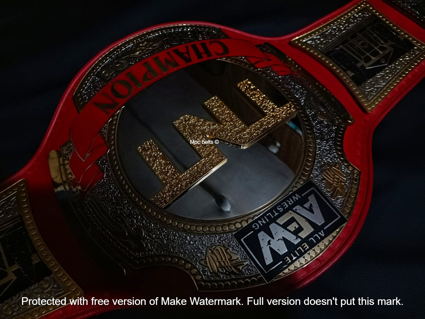AEW TNT Heavyweight title (Red series) - Moc Belts