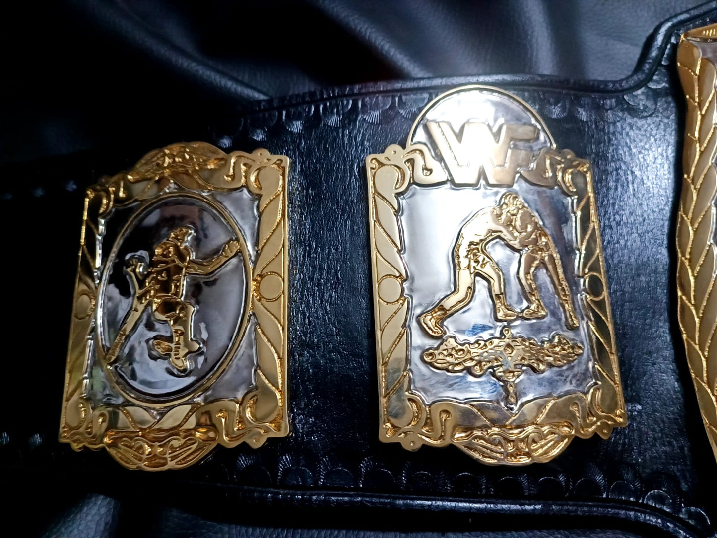 WWF tag team championship title (24k textured) - Moc Belts