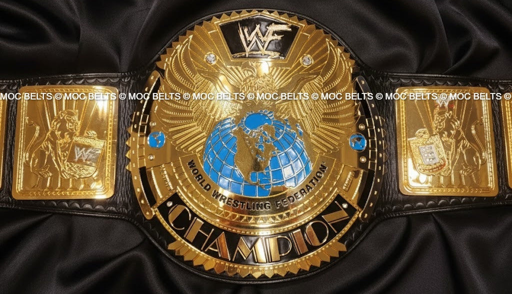 WWF Big Eagle scratch logo belt (Premium) - Moc Belts 