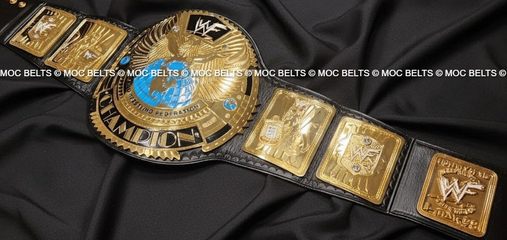 WWF Big Eagle scratch logo belt (Premium) - Moc Belts 