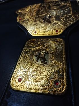 Imperfect "BIG GOLD" hand textured 24k GOLD series - Moc Belts 