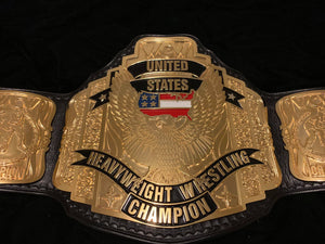 WCW US championship belt (24k swiss gold) - Moc Belts 