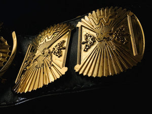Winged Eagle Belt (Premium 24 karate gold) - Moc Belts 