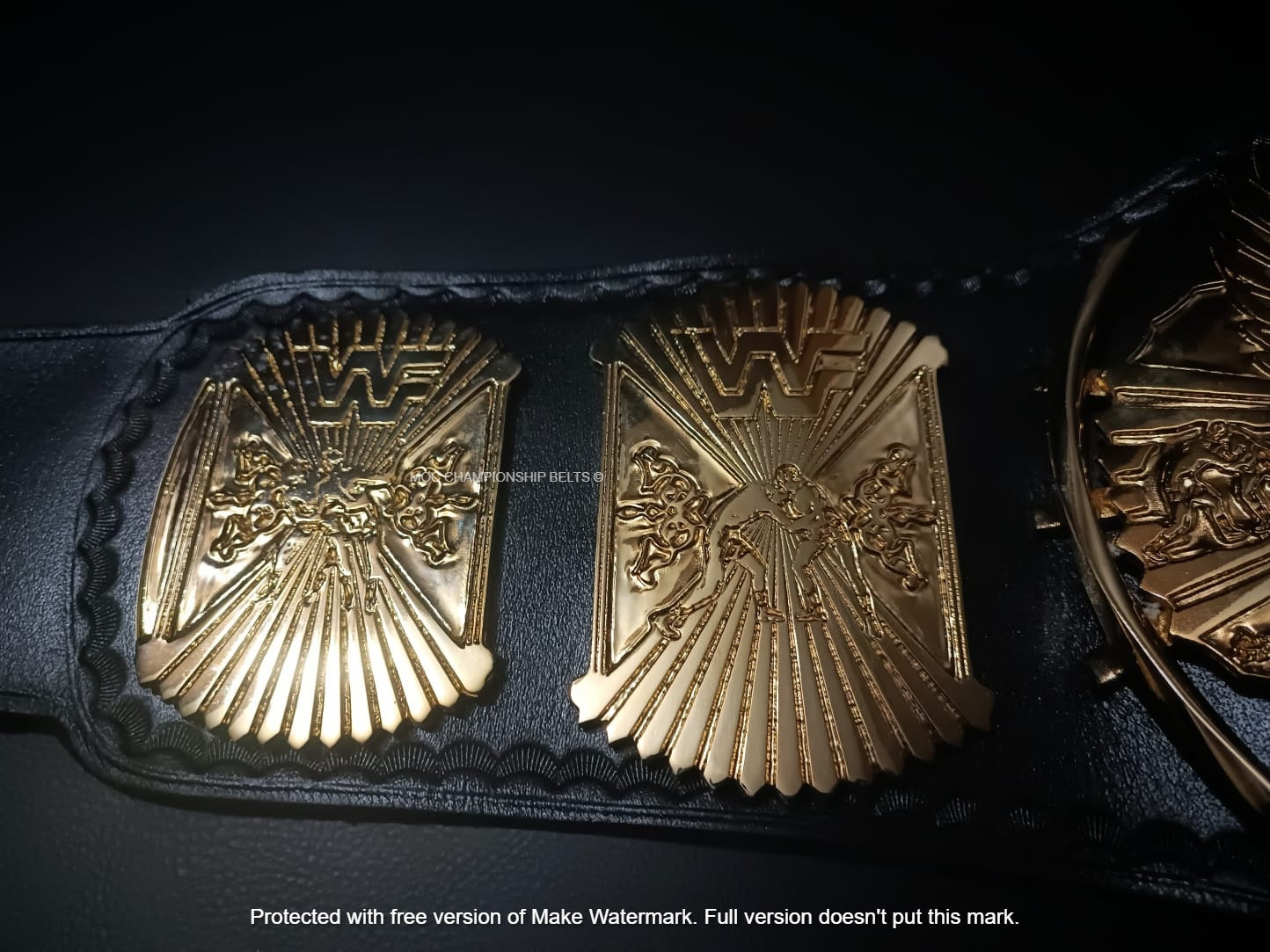 WWF Winged Eagle Wrestling Championship Belt with 24K Gold plating - SSI  Championship Belts