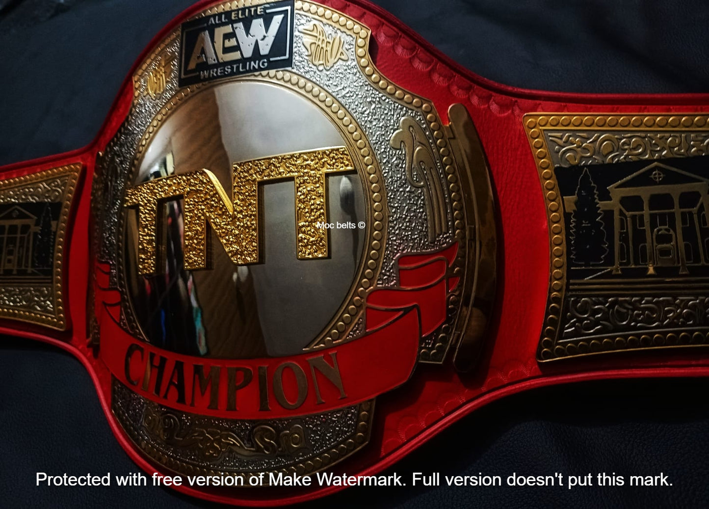 AEW TNT Heavyweight title (Red series) - Moc Belts 